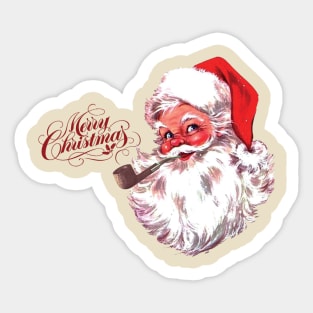 Merry Christmas From A Classic Pipe Smoker Sticker